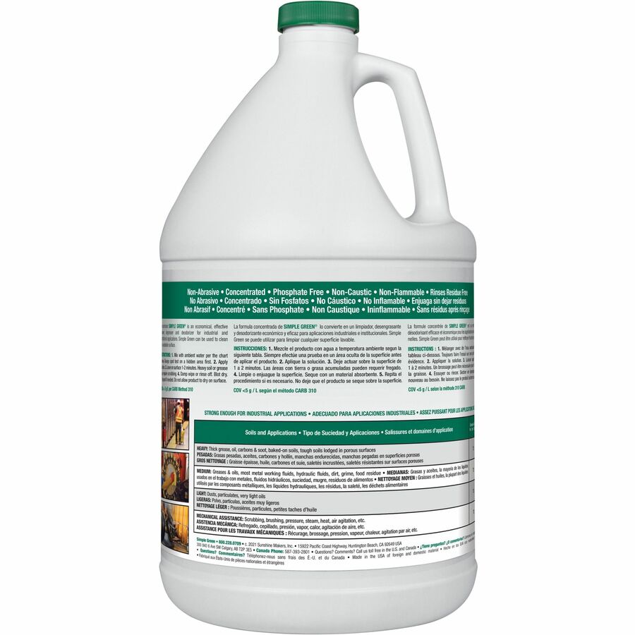 Simple Green Industrial Cleaner/Degreaser - Rear