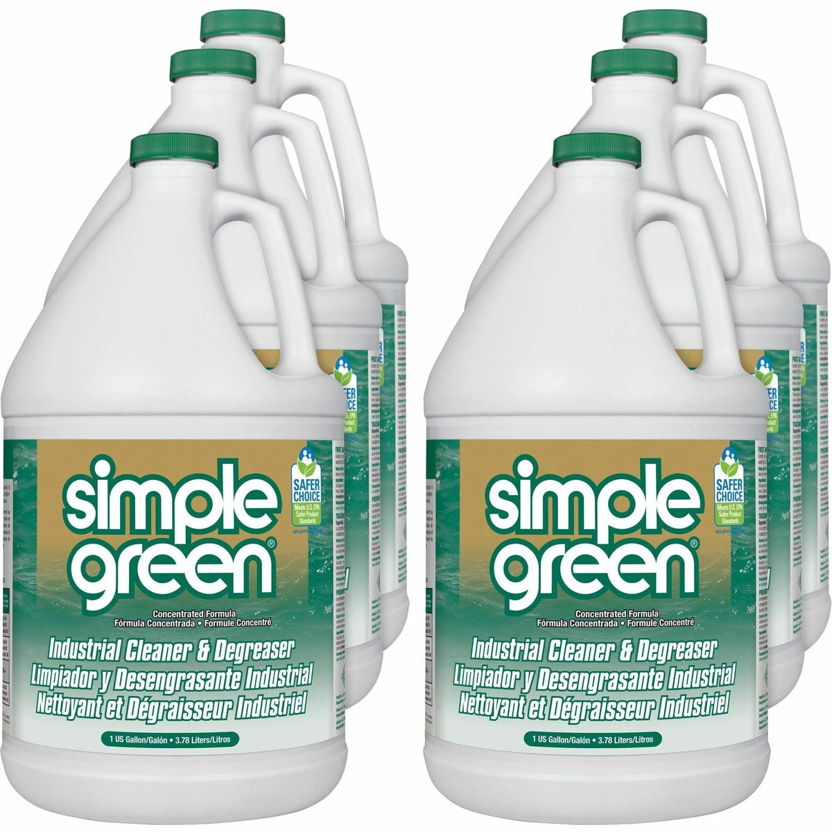 Simple Green Industrial Cleaner/Degreaser: Concentrated Liquid for Tough Grease - 128 fl oz - Multipurpose Cleaners