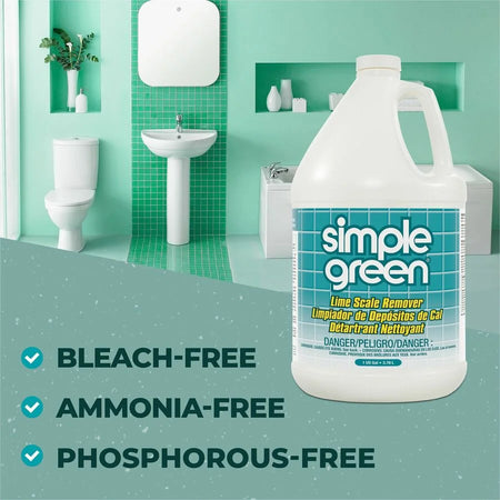 Simple Green Lime Scale Remover: Multi-Surface Liquid 128 fl oz - Wintergreen Scent - Specialty Cleaners