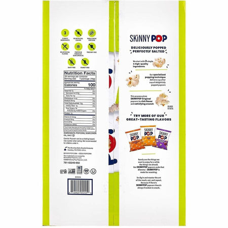 SkinnyPop Original Popped Popcorn - Bottom