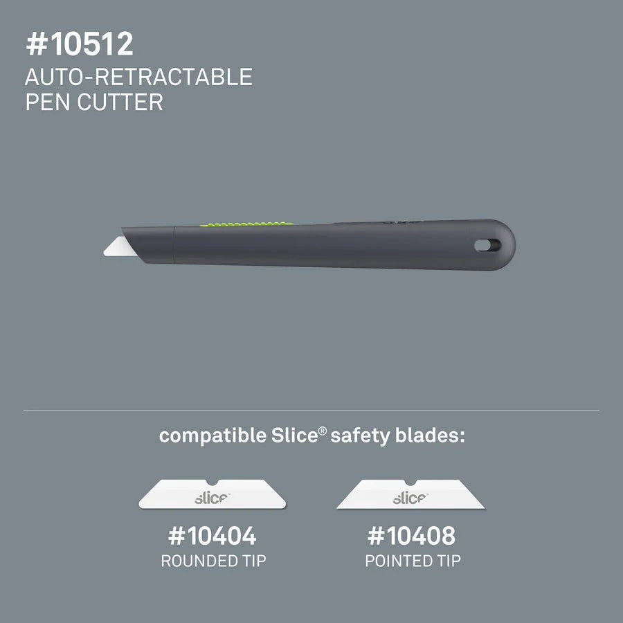 Slice Pen Cutter: Auto-Retractable Ceramic Blade - Rust Resistant - Utility Knives & Cutters