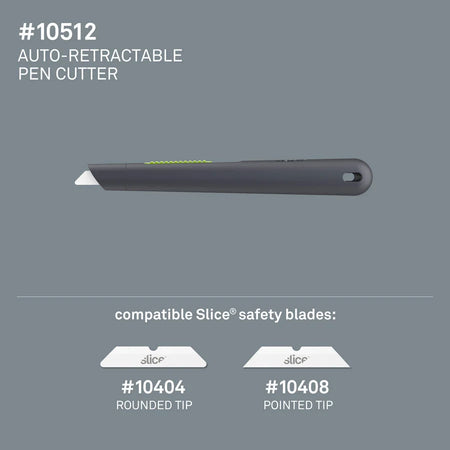 Slice Pen Cutter: Auto-Retractable Ceramic Blade - Rust Resistant - Utility Knives & Cutters
