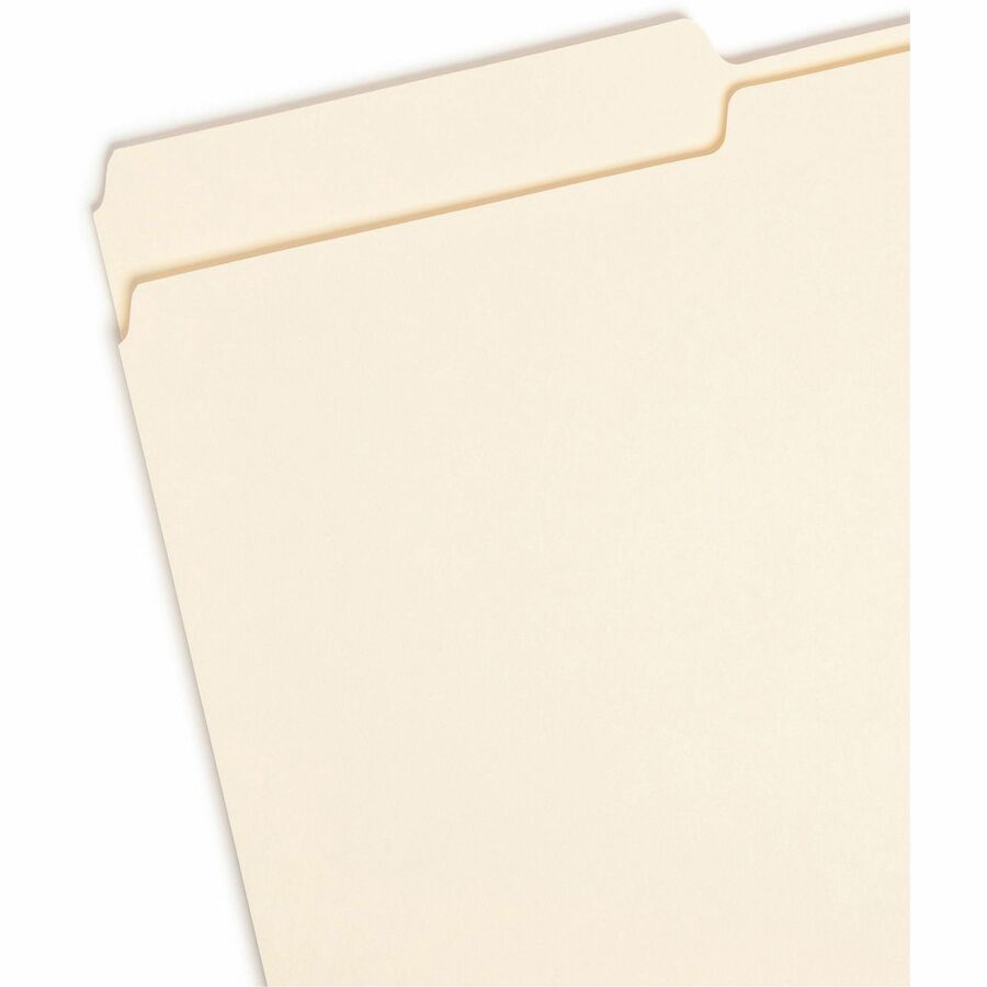 Smead 1/2 Tab Cut Letter Recycled Top Tab File Folder - Left