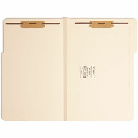 Smead 1/3 Tab Cut Legal Recycled Fastener Folder - 8 1/2’’ x 14’’ - 1 Expansion - 2 2B Fastener(s) - for - Folders