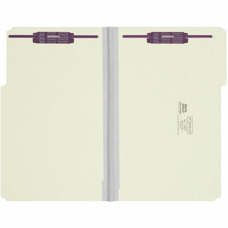 Smead 1/3 Tab Cut Legal Recycled Fastener Folder - 8 1/2’’ x 14’’ - 1’’ Expansion - 2 2S Fastener(s) - 2’’ for - Folders