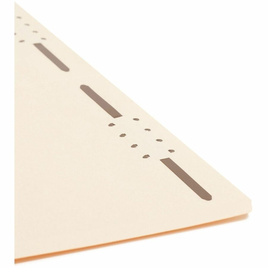 Smead 1/3 Tab Cut Legal Recycled Fastener Folder - 8 1/2’’ x 14’’ - 2 2K Fastener(s) - Top Location - Third Position