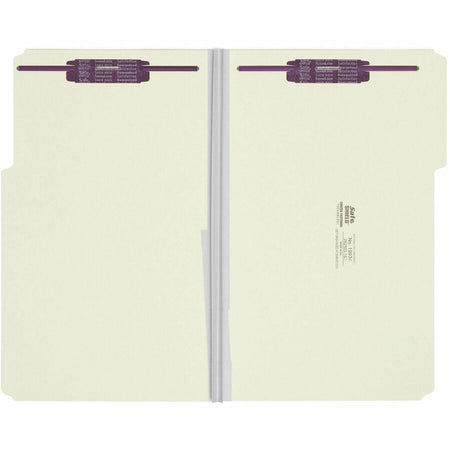 Smead 1/3 Tab Cut Legal Recycled Fastener Folder - 8 1/2’’ x 14’’ - 2’’ Expansion - 2 2S Fastener(s) - for - Folders