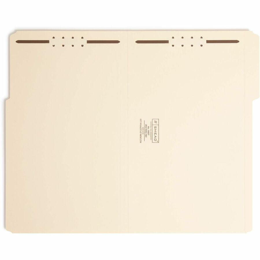 Smead 1/3 Tab Cut Legal Recycled Fastener Folder - 8 1/2’’ x 14’’ - 3/4’’ Expansion - 2 2K Fastener(s) - 2’’