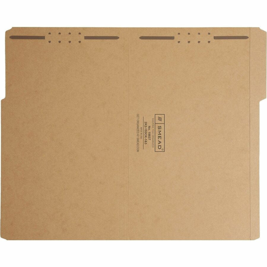 Smead 1/3 Tab Cut Legal Recycled Fastener Folder - 8 1/2’’ x 14’’ - 3/4’’ Expansion - 2 2K Fastener(s) - 2’’