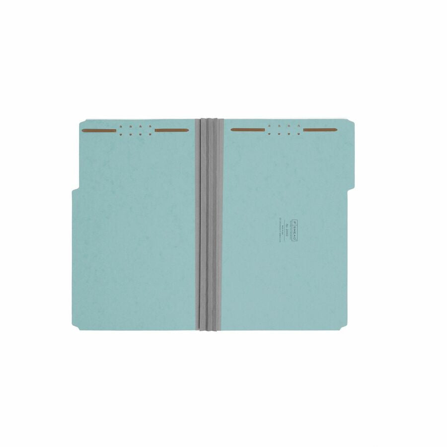 Smead 1/3 Tab Cut Legal Recycled Fastener Folder - 9 1/2’’ x 14 5/8’’ - 3’’ Expansion - 2 2K Fastener(s) - Folders
