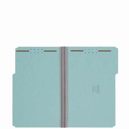 Smead 1/3 Tab Cut Legal Recycled Fastener Folder - 9 1/2’’ x 14 5/8’’ - 2’’ Expansion - 2 2K Fastener(s) - Folders