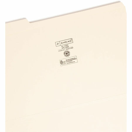 Smead 1/3 Tab Cut Legal Recycled Top Tab File Folder - Alternate-Image3