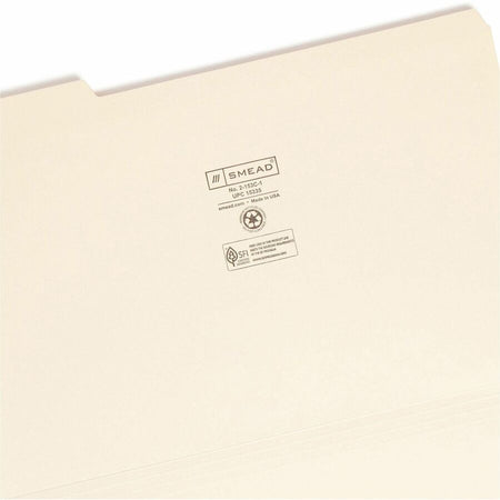 Smead 1/3 Tab Cut Legal Recycled Top Tab File Folder - Right