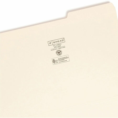 Smead 1/3 Tab Cut Legal Recycled Top Tab File Folder - Right
