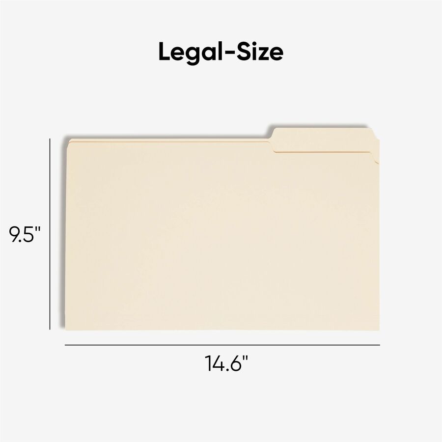 Smead 1/3 Tab Cut Legal Recycled Top Tab File Folder - Alternate-Image2