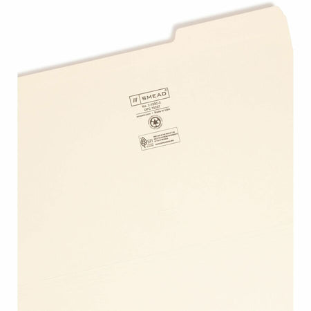 Smead 1/3 Tab Cut Legal Recycled Top Tab File Folder - Alternate-Image3