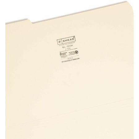 Smead 1/3 Tab Cut Legal Recycled Top Tab File Folder - Alternate-Image3