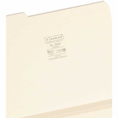 Smead 1/3 Tab Cut Letter Recycled Expanding File - 8 1/2’’ x 11’’ - 1 Expansion - Top Location - Assorted Position