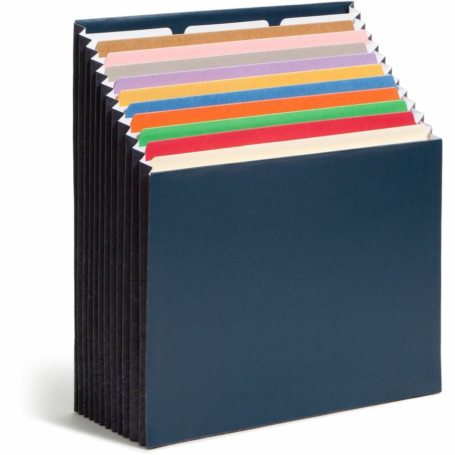 Smead 1/3 Tab Cut Letter Recycled Expanding File - 8 1/2’’ x 11’’ - 7/8’’ Expansion - 12 Pocket(s) - Top Location