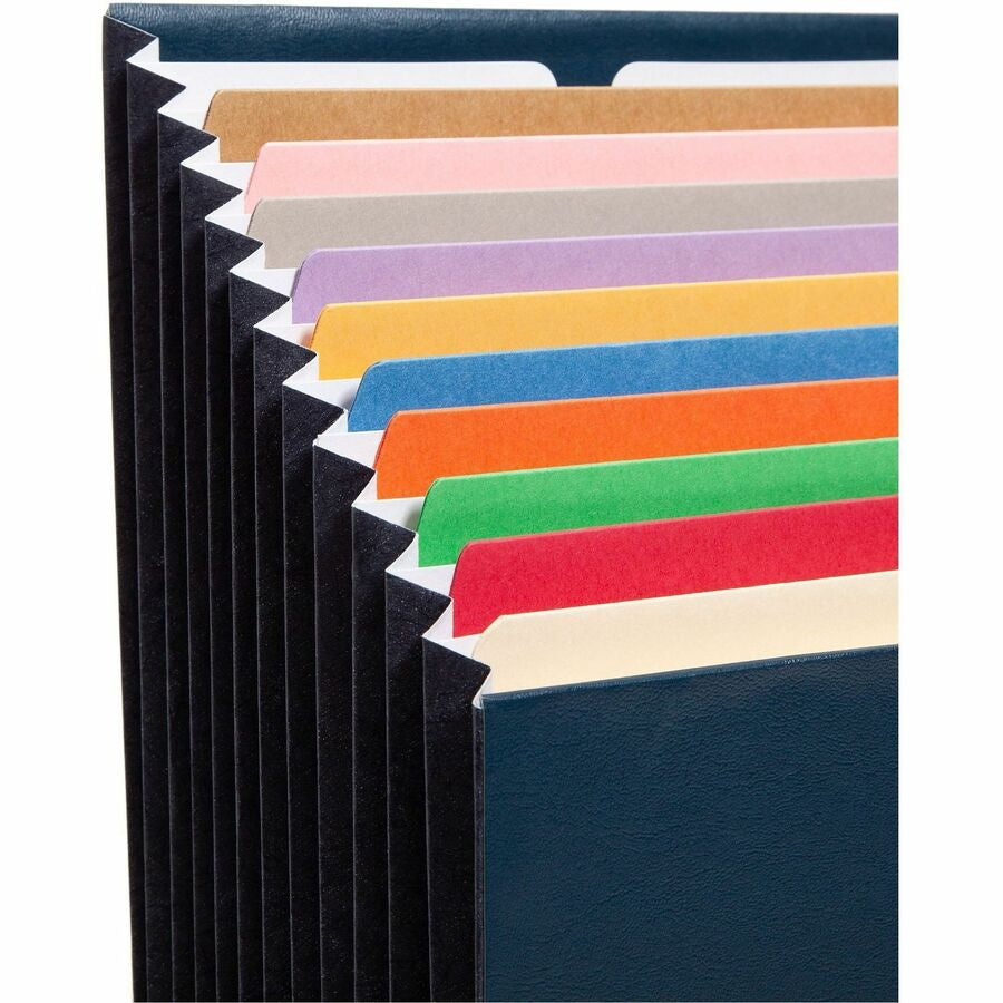 Smead 1/3 Tab Cut Letter Recycled Expanding File - 8 1/2’’ x 11’’ - 7/8’’ Expansion - 12 Pocket(s) - Top Location