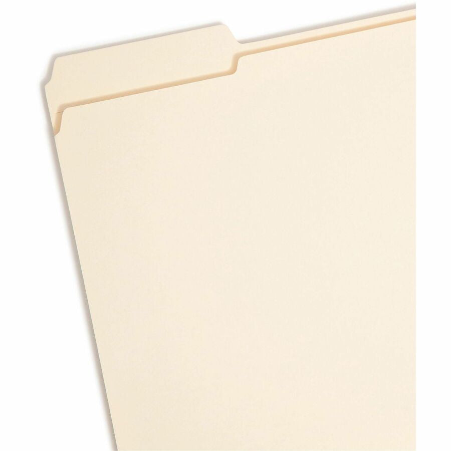 Smead 1/3 Tab Cut Letter Recycled Fastener Folder - 8 1/2’’ x 11’’ - 1 Expansion - 2 2B Fastener(s) - for - Folders