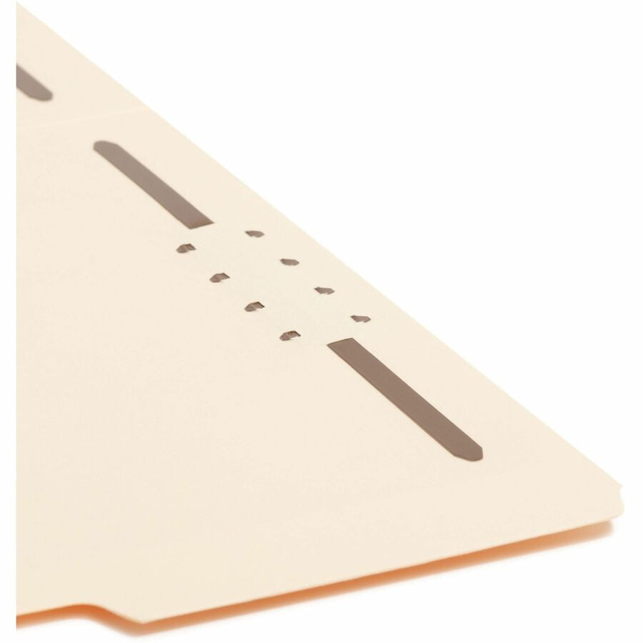 Smead 1/3 Tab Cut Letter Recycled Fastener Folder - 8 1/2’’ x 11’’ - 3/4’’ Expansion - 2 2K Fastener(s) - 2’’