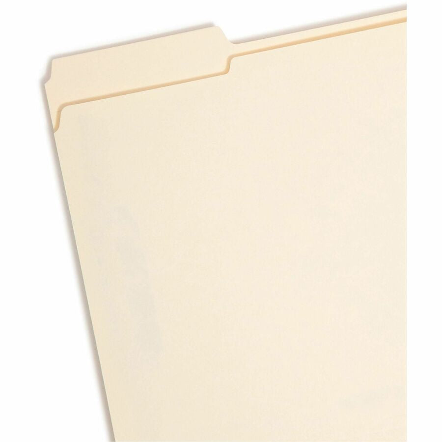 Smead 1/3 Tab Cut Letter Recycled Fastener Folder - 8 1/2’’ x 11’’ - 3/4’’ Expansion - 2 2S Fastener(s) - Top Location