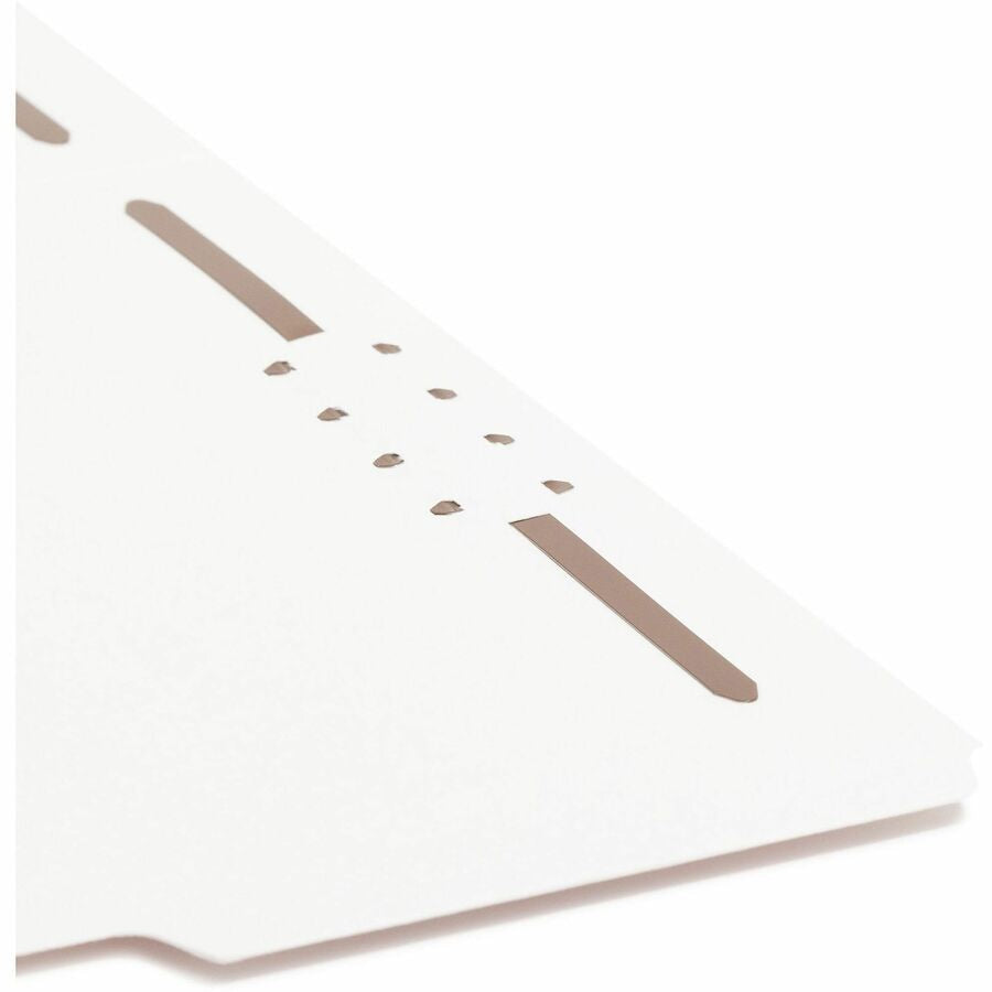 Smead 1/3 Tab Cut Letter Recycled Fastener Folder - 8 1/2’’ x 11’’ - 3/4’’ Expansion - 2 Prong K Style Fastener(s)
