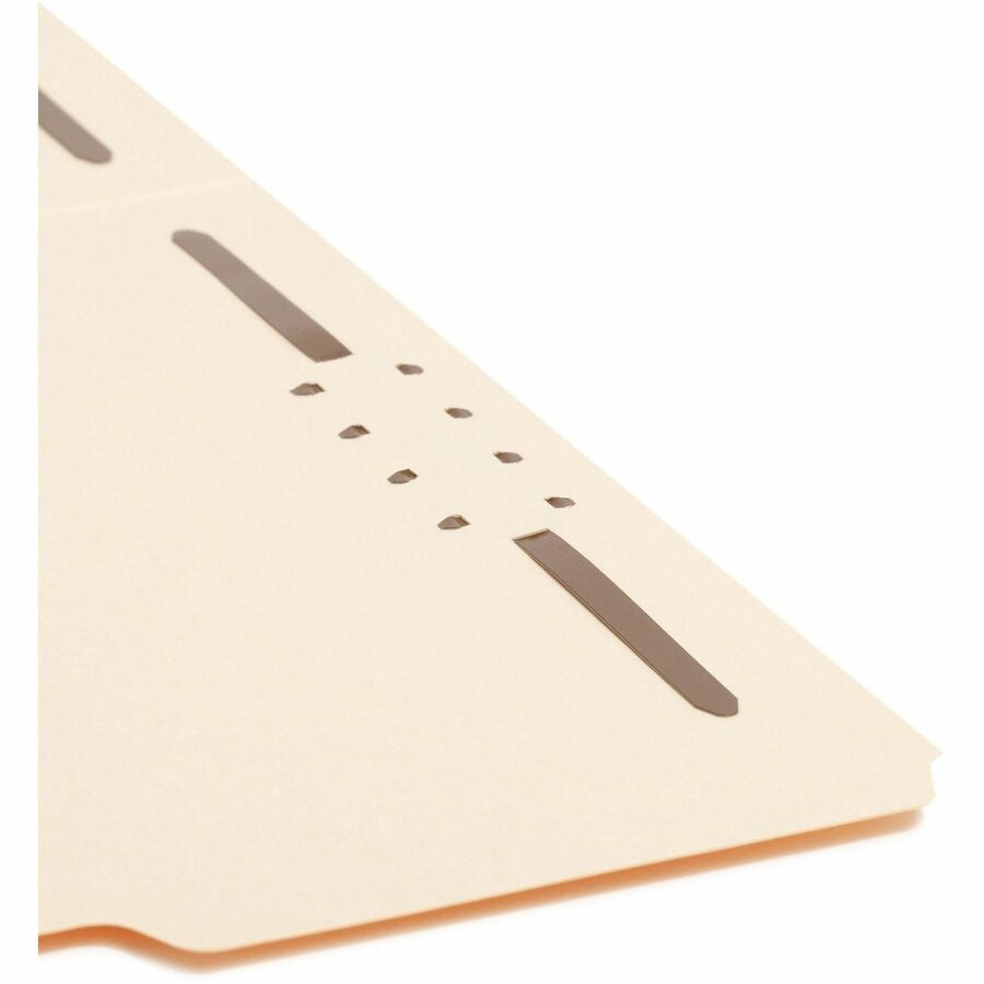 Smead 1/3 Tab Cut Letter Recycled Fastener Folder - 8 1/2’’ x 11’’ - 2 2K Fastener(s) - Top Location - Folders