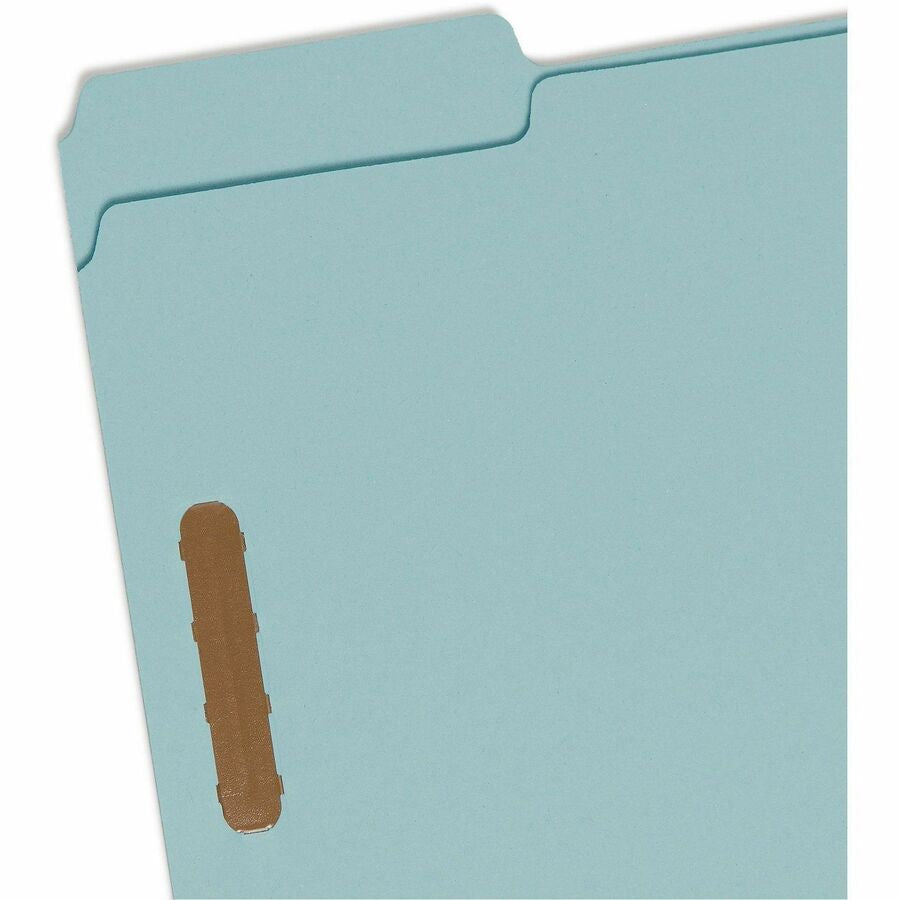 Smead 1/3 Tab Cut Letter Recycled Fastener Folder - 8 1/2’’ x 11’’ - 2’’ Expansion - 2 2K Fastener(s) - Assorted
