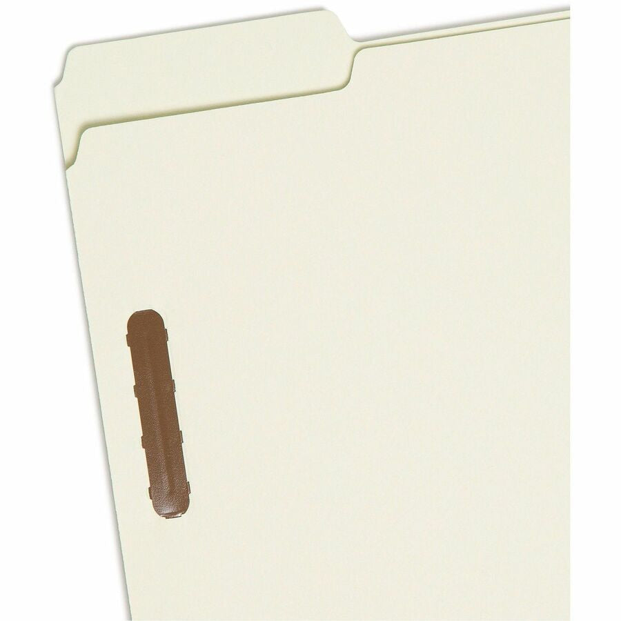 Smead 1/3 Tab Cut Letter Recycled Fastener Folder - 8 1/2’’ x 11’’ - 3’’ Expansion - 2 2K Fastener(s) - 2’’