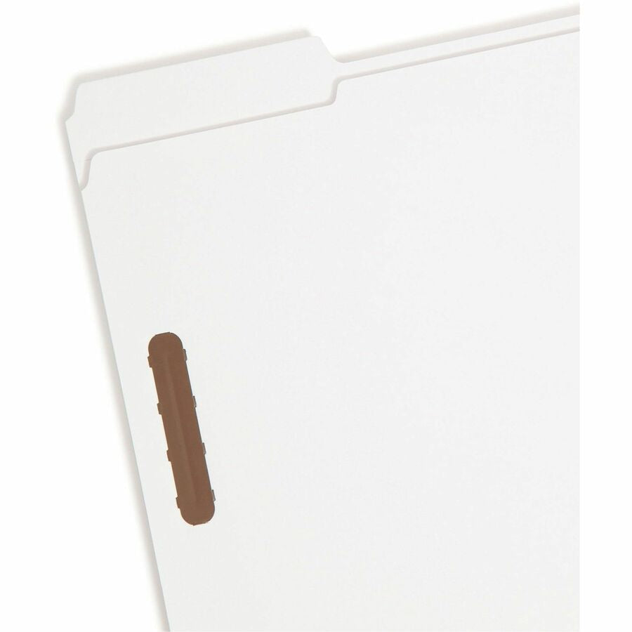 Smead 1/3 Tab Cut Letter Recycled Fastener Folder - 8 1/2’’ x 11’’ - 3/4’’ Expansion - 2 Prong K Style Fastener(s)