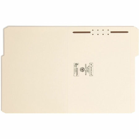 Smead 1/3 Tab Cut Letter Recycled Fastener Folder - 8 1/2’’ x 11’’ - 3/4’’ Expansion - 1 2K Fastener(s) - 2’’
