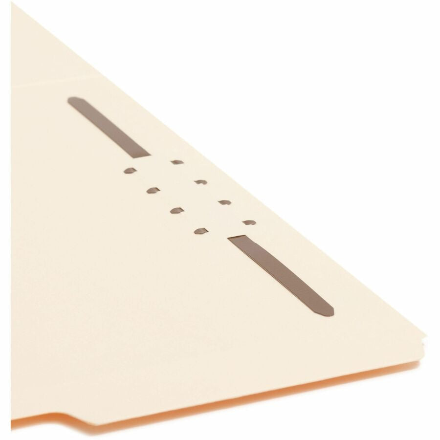 Smead 1/3 Tab Cut Letter Recycled Fastener Folder - 8 1/2’’ x 11’’ - 3/4’’ Expansion - 1 2K Fastener(s) - 2’’