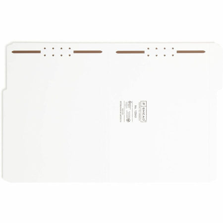 Smead 1/3 Tab Cut Letter Recycled Fastener Folder - 8 1/2’’ x 11’’ - 3/4’’ Expansion - 2 Prong K Style Fastener(s)