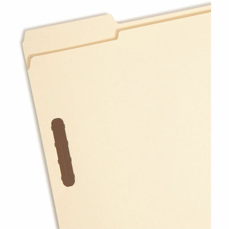 Smead 1/3 Tab Cut Letter Recycled Fastener Folder - 8 1/2’’ x 11’’ - 3/4’’ Expansion - 2 2K Fastener(s) - 2’’