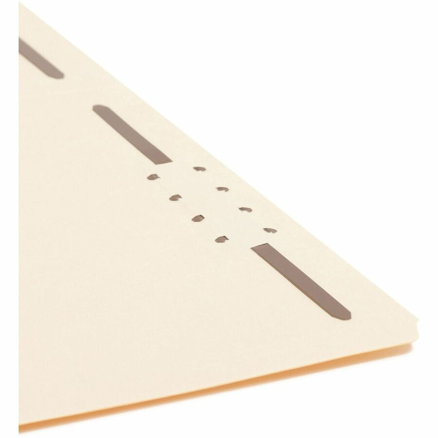Smead 1/3 Tab Cut Letter Recycled Fastener Folder - 8 1/2’’ x 11’’ - 3/4’’ Expansion - 2 2K Fastener(s) - 2’’