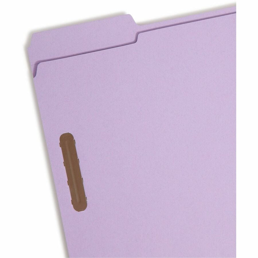Smead 1/3 Tab Cut Letter Recycled Fastener Folder - 8 1/2’’ x 11’’ - 3/4’’ Expansion - 2 2K Fastener(s) - 2’’ Capacity