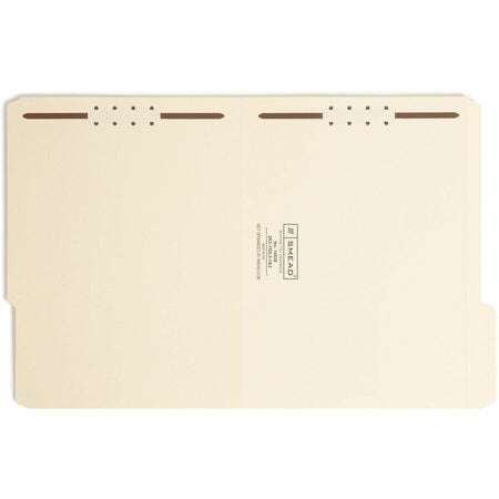 Smead 1/3 Tab Cut Letter Recycled Fastener Folder - 8 1/2’’ x 11’’ - 3/4’’ Expansion - 2 2K Fastener(s) - 2’’