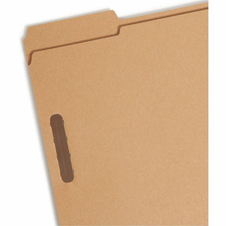 Smead 1/3 Tab Cut Letter Recycled Fastener Folder - 8 1/2’’ x 11’’ - 3/4’’ Expansion - 2 2K Fastener(s) - 2’’