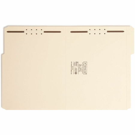 Smead 1/3 Tab Cut Letter Recycled Fastener Folder - 8 1/2’’ x 11’’ - 3/4’’ Expansion - 2 2K Fastener(s) - 2’’
