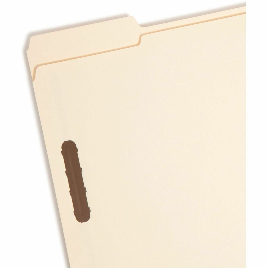 Smead 1/3 Tab Cut Letter Recycled Fastener Folder - 8 1/2’’ x 11’’ - 3/4’’ Expansion - 2 2K Fastener(s) - 2’’