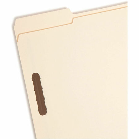 Smead 1/3 Tab Cut Letter Recycled Fastener Folder - 8 1/2’’ x 11’’ - 3/4’’ Expansion - 2 2K Fastener(s) - 2’’