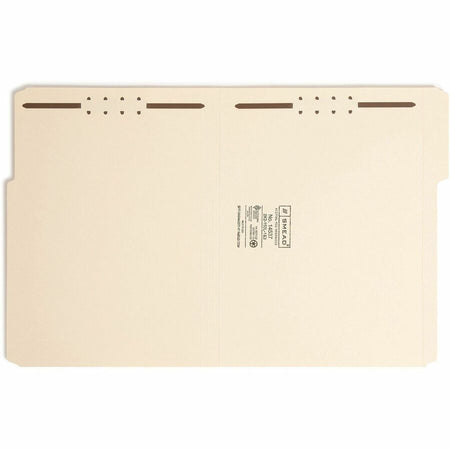 Smead 1/3 Tab Cut Letter Recycled Fastener Folder - 8 1/2’’ x 11’’ - 3/4’’ Expansion - 2 2K Fastener(s) - 2’’