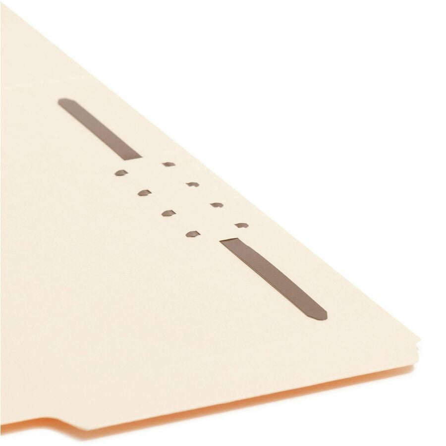 Smead 1/3 Tab Cut Letter Recycled Fastener Folder - 8 1/2’’ x 11’’ - 3/4’’ Expansion - 1 2K Fastener(s) - 2’’