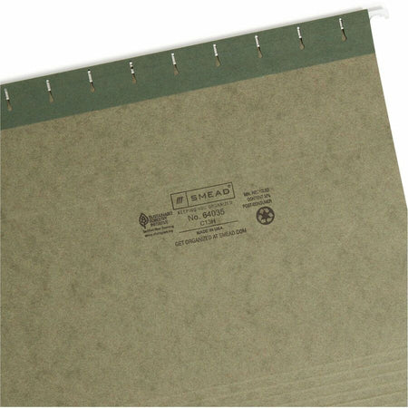 Smead 1/3 Tab Cut Letter Recycled Hanging Folder - Right