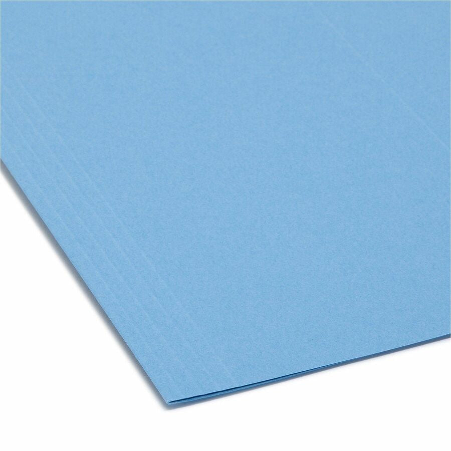 Smead 1/3 Tab Cut Letter Recycled Hanging Folder - 8 1/2’’ x 11’’ - Top Location - Assorted Position - 11 pt. - Poly