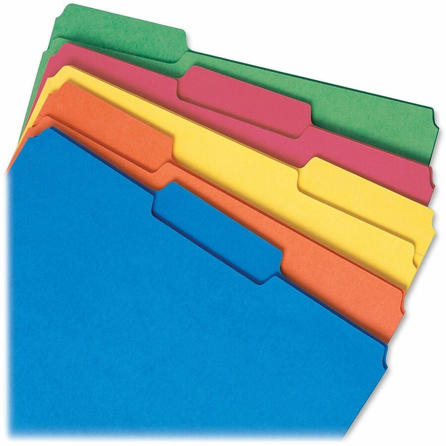 Smead 1/3 Tab Cut Letter Recycled Interior File Folder - Top