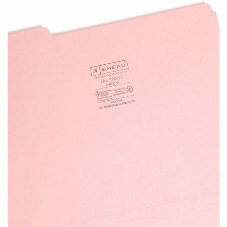 Smead 1/3 Tab Cut Letter Recycled Interior File Folder - Right