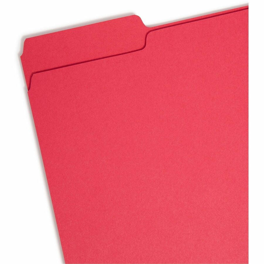 Smead 1/3 Tab Cut Letter Recycled Interior File Folder - Left